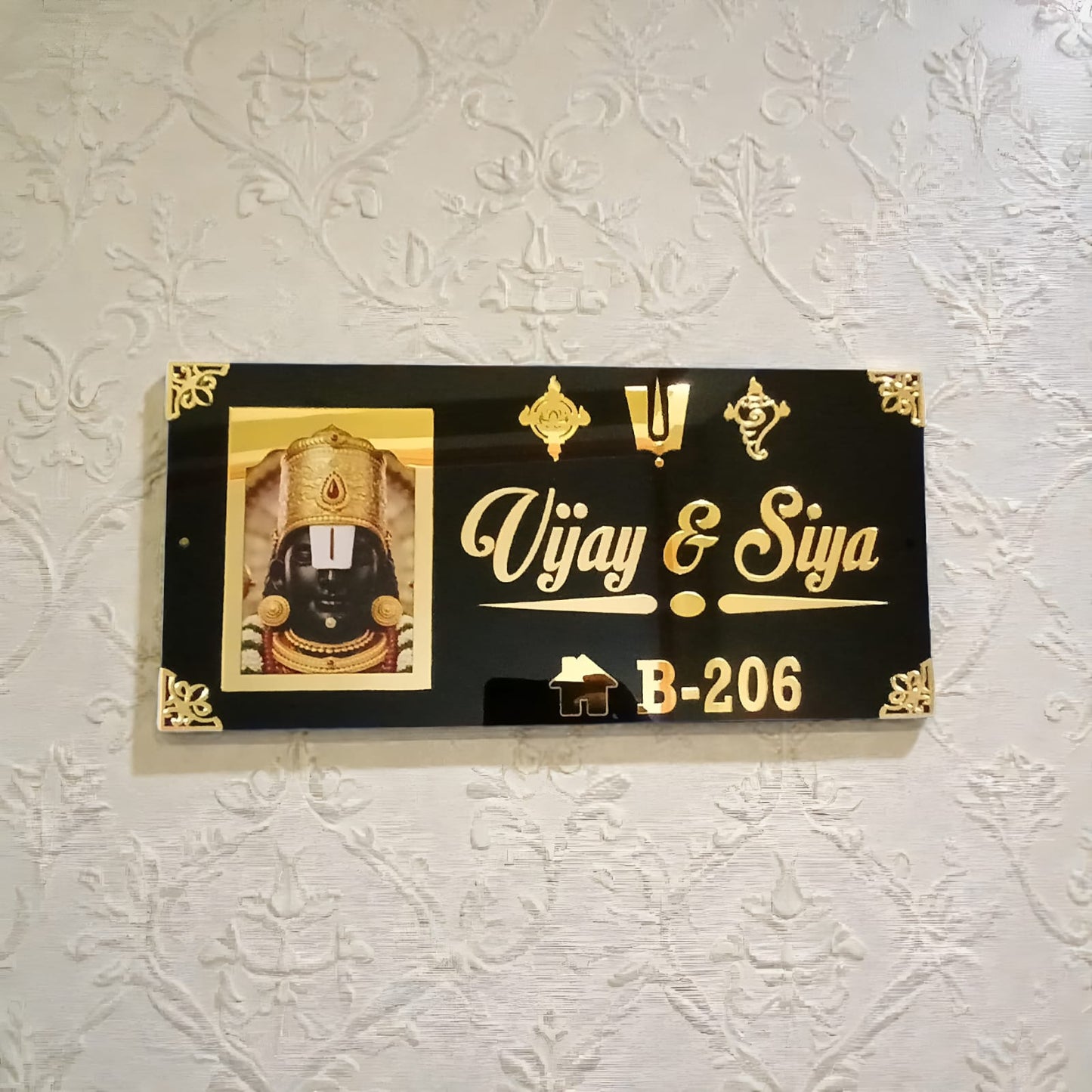 Spiritual waterproof House Nameplate